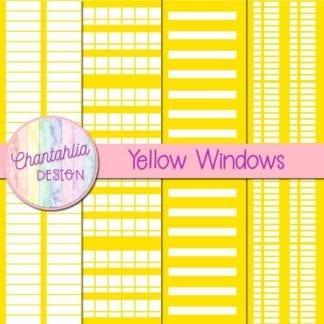 free yellow windows digital papers