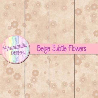 free subtle flowers digital papers