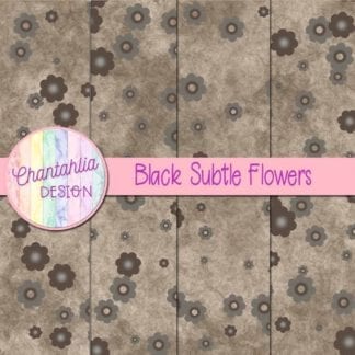 free subtle flowers digital papers