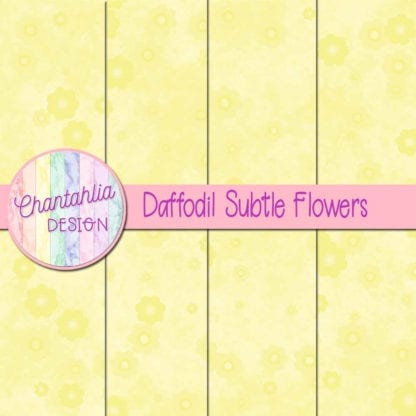 free subtle flowers digital papers