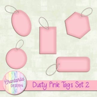 dusty pink tags
