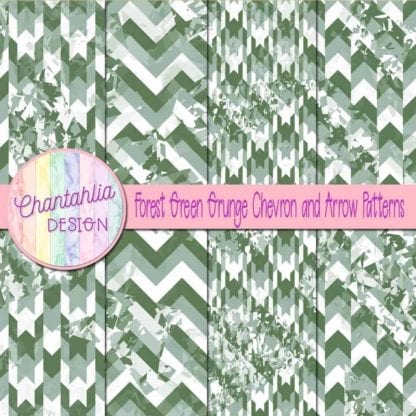 forest green grunge chevron and arrow patterns