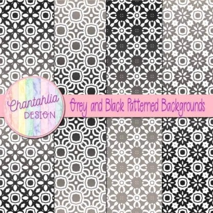 free grey and black patterned digital paper backgrounds
