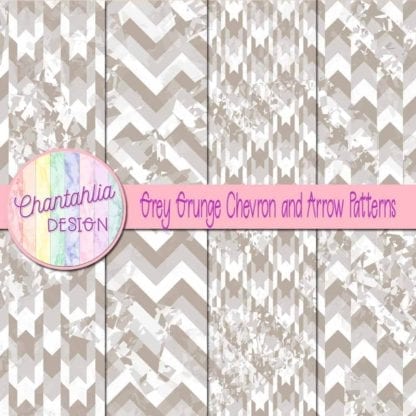 grey grunge chevron and arrow patterns