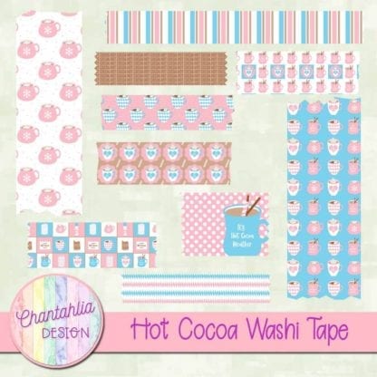 hot cocoa washi tape