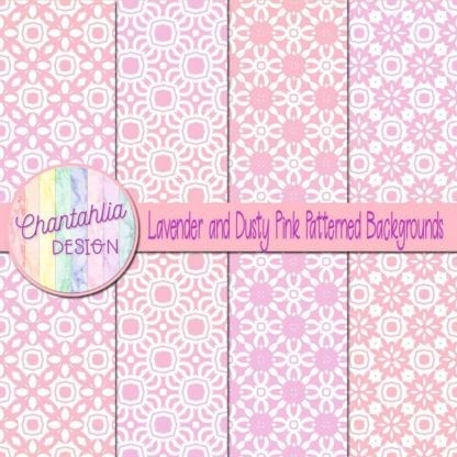 free lavender and dusty pink patterned digital paper backgrounds