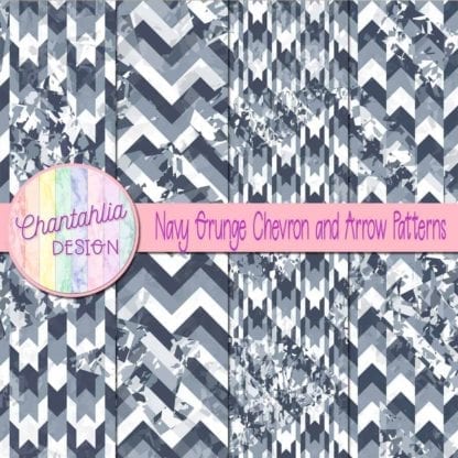 navy grunge chevron and arrow patterns