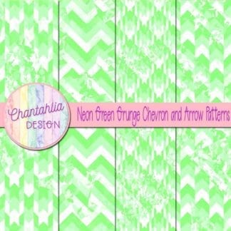 neon green grunge chevron and arrow patterns