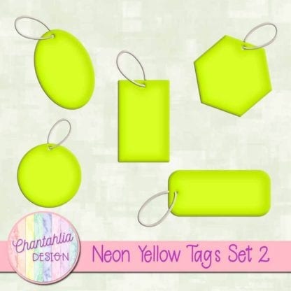 neon yellow tags