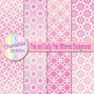 free pink patterned digital paper backgrounds