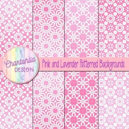 free pink and lavender patterned digital paper backgrounds