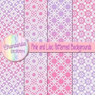 free pink and lilac patterned digital paper backgrounds