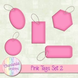 pink tags