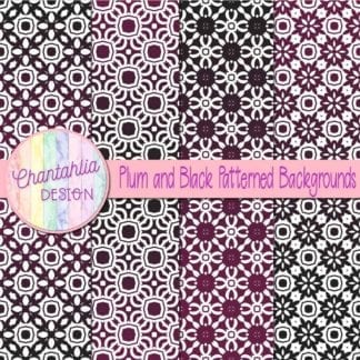 free plum and black patterned digital paper backgrounds