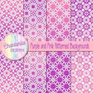 free purple and pink patterned digital paper backgrounds