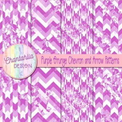 purple grunge chevron and arrow patterns