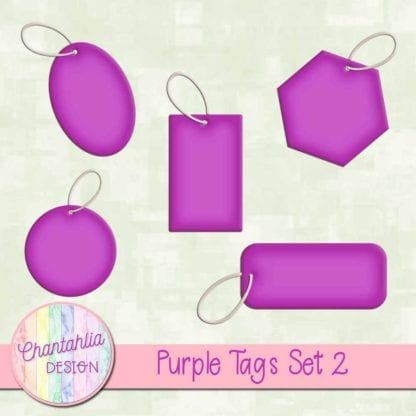 purple tags