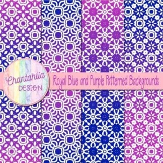 free blue and purple patterned digital paper backgrounds