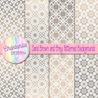 free sand brown and grey patterned digital paper backgrounds