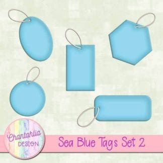 sea blue tags