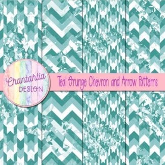 teal grunge chevron and arrow patterns