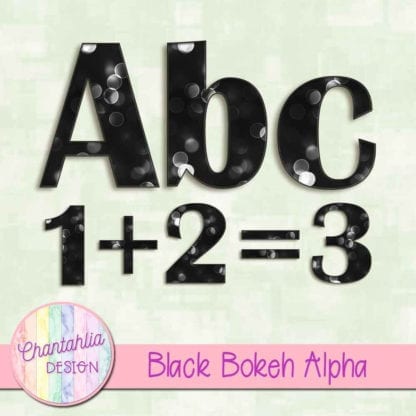 black bokeh alpha