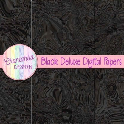 black deluxe digital papers