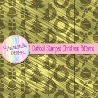 daffodil stamped christmas patterns