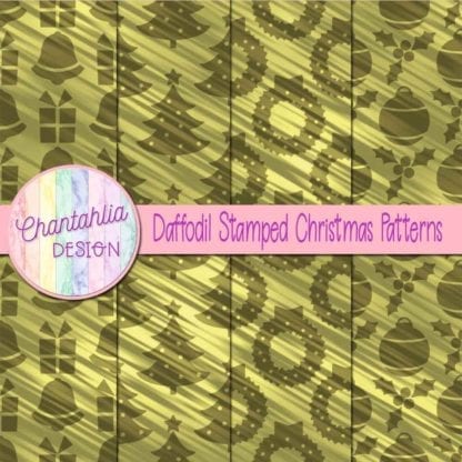 daffodil stamped christmas patterns
