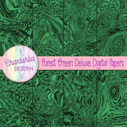 forest green deluxe digital papers