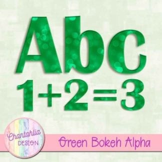 green bokeh alpha