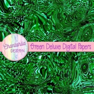 green deluxe digital papers