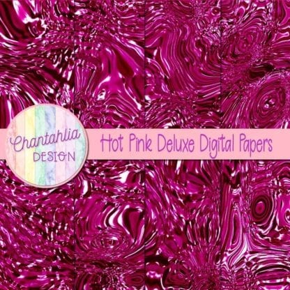 hot pink deluxe digital papers