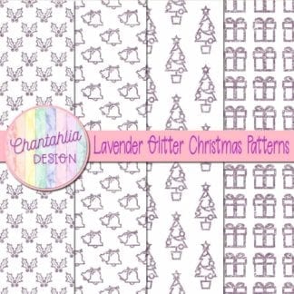 lavender glitter christmas patterns