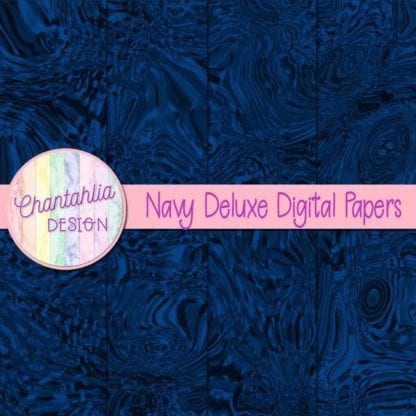 navy deluxe digital papers