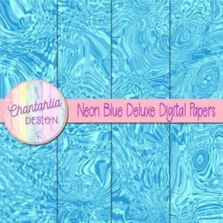 neon blue deluxe digital papers