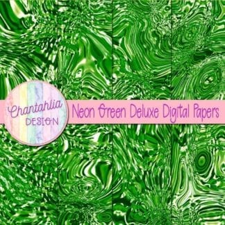 neon green deluxe digital papers