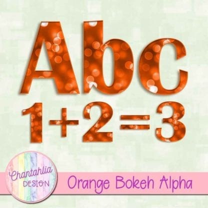 orange bokeh alpha