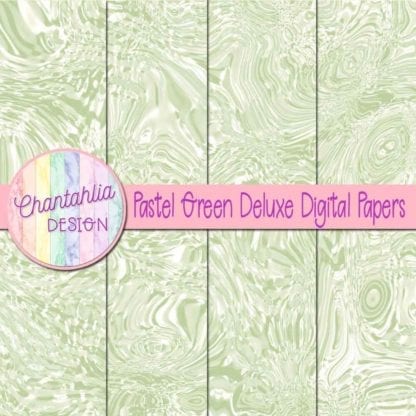 pastel green deluxe digital papers