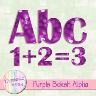 purple bokeh alpha