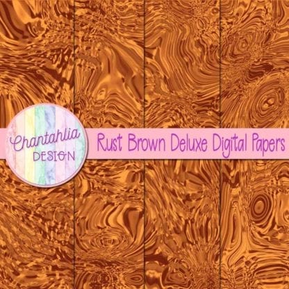 rust brown deluxe digital papers