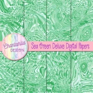sea green deluxe digital papers