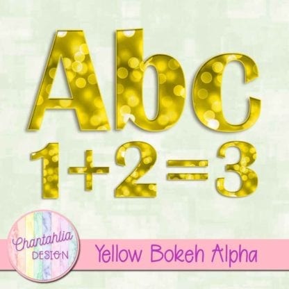 yellow bokeh alpha