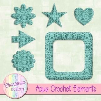 Free crochet elements / embellishments.