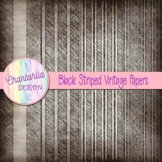 Free black striped vintage papers