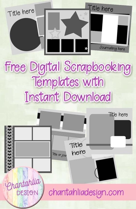 scrapbooking templates free printables