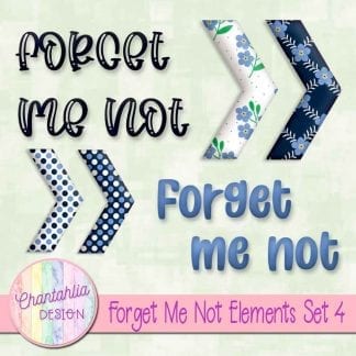 free forget me not design elements