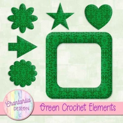 Free crochet elements / embellishments.