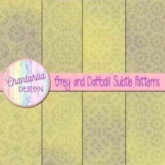 grey and daffodil subtle patterns