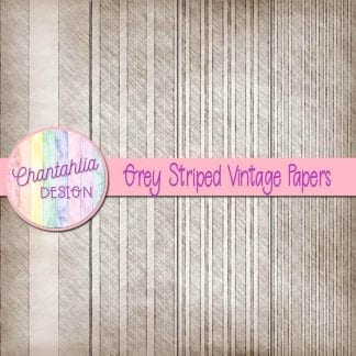 free grey striped vintage papers